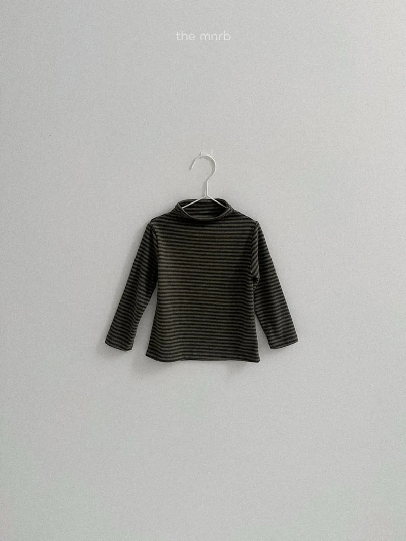Mini Robe - Korean Baby Fashion - #babyootd - Willy Half Turtleneck Tee - 6