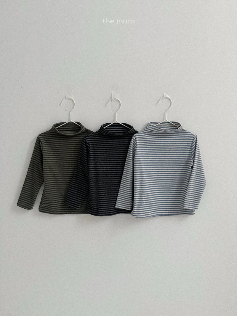 Mini Robe - Korean Baby Fashion - #babyoutfit - Willy Half Turtleneck Tee - 7