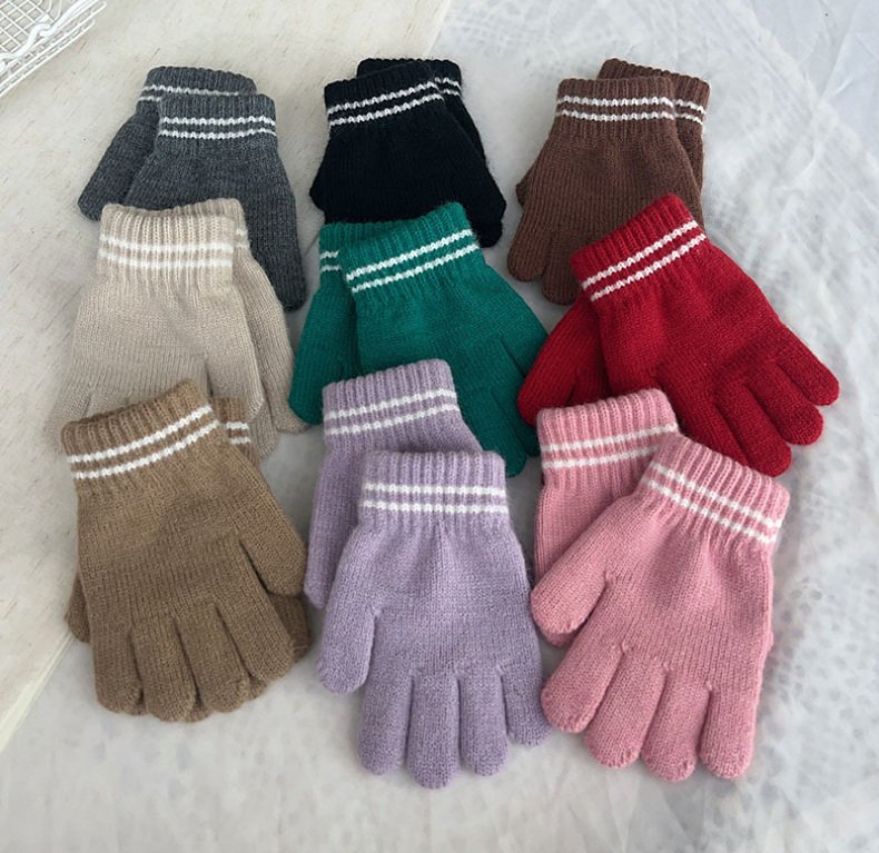 Miso - Korean Children Fashion - #childrensboutique - Two-Line Finger Gloves - 2