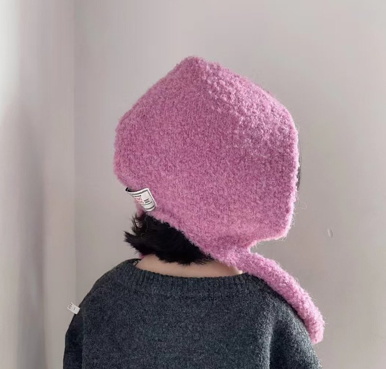 Miso - Korean Children Fashion - #discoveringself - Marron Hooded Earflap Hat - 4
