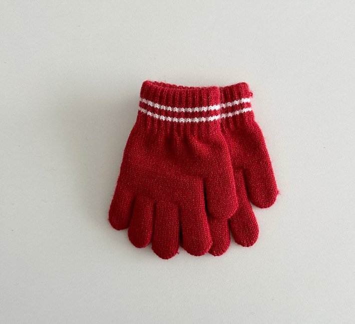 Miso - Korean Children Fashion - #kidsstore - Two-Line Finger Gloves - 7