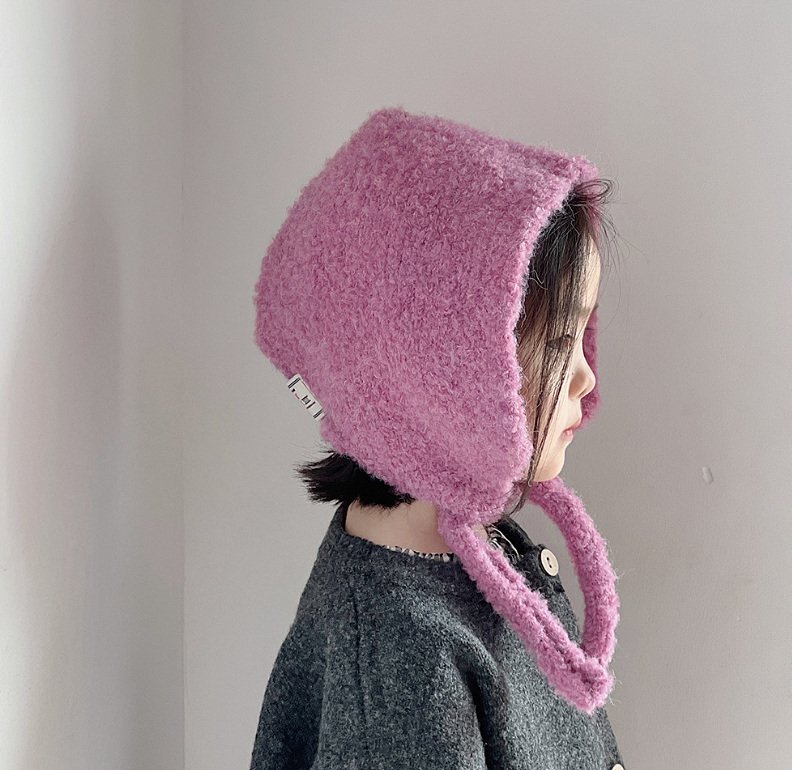 Miso - Korean Children Fashion - #kidsstore - Marron Hooded Earflap Hat - 6