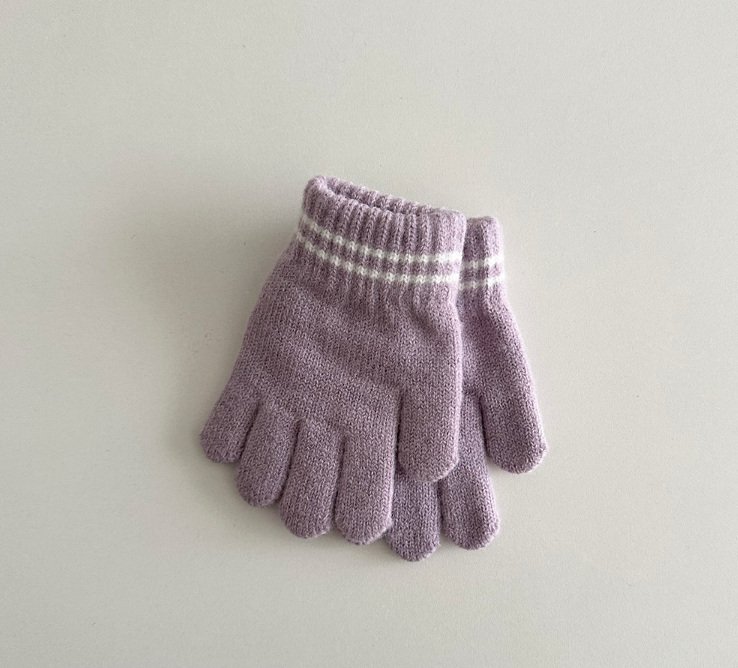 Miso - Korean Children Fashion - #kidzfashiontrend - Two-Line Finger Gloves - 8