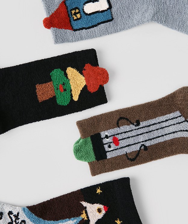Miso - Korean Children Fashion - #littlefashionista - My Home Socks Set - 2