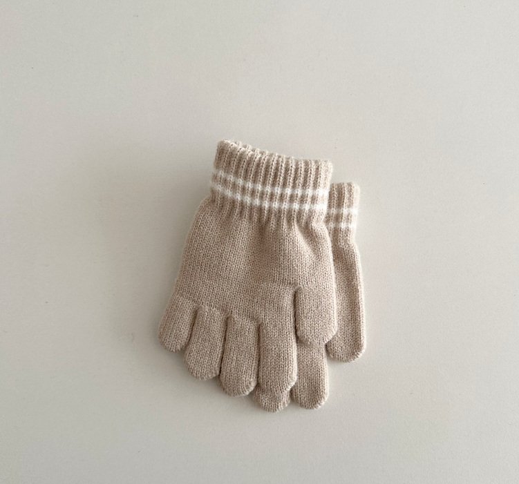 Miso - Korean Children Fashion - #littlefashionista - Two-Line Finger Gloves - 10