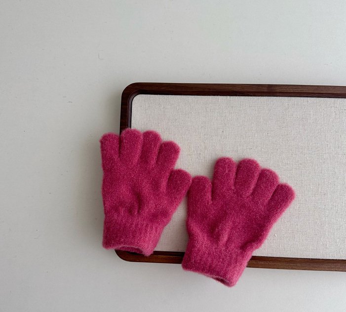 Miso - Korean Children Fashion - #minifashionista - Glossy Finger Gloves - 4