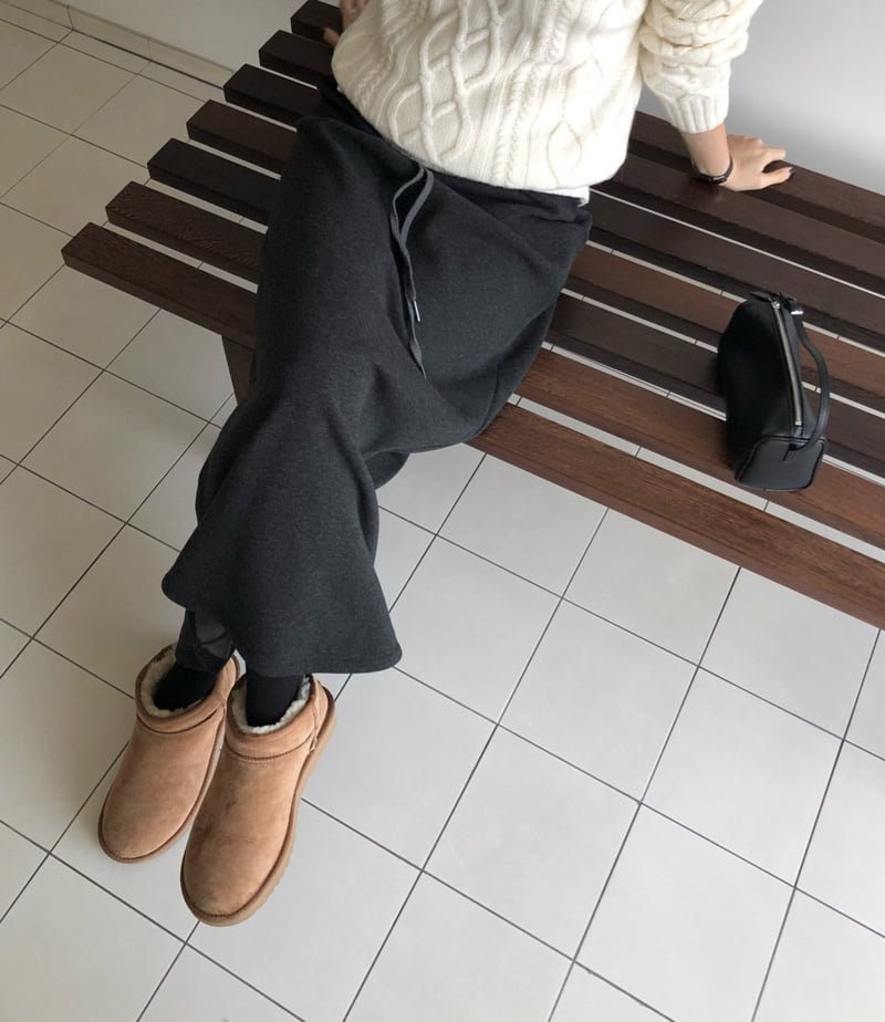 Moani - Korean Women Fashion - #momslook - Winter Mink H-Line Skirt - 6