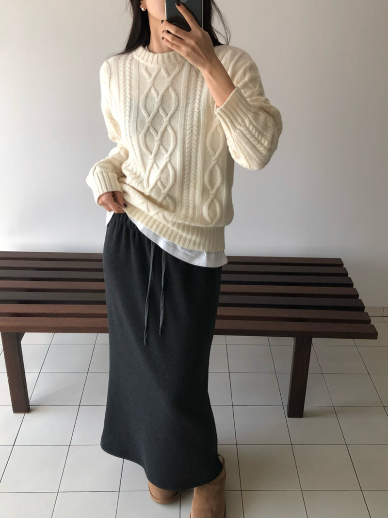 Moani - Korean Women Fashion - #momslook - Winter Mink H-Line Skirt - 7