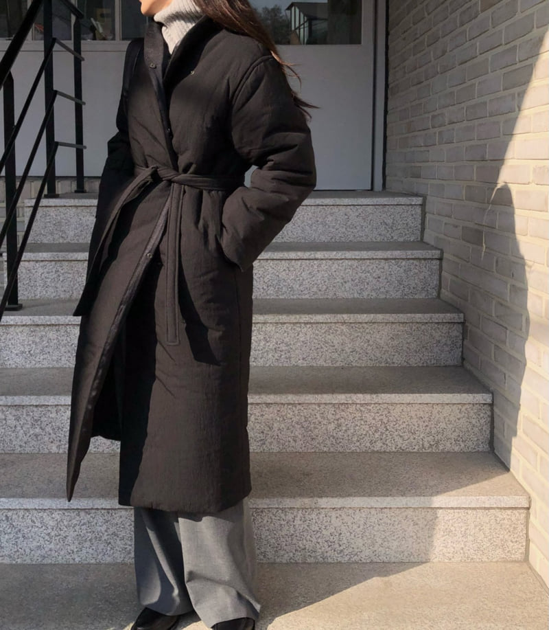 Moani - Korean Women Fashion - #womensfashion - Padded Robe Coat - 4