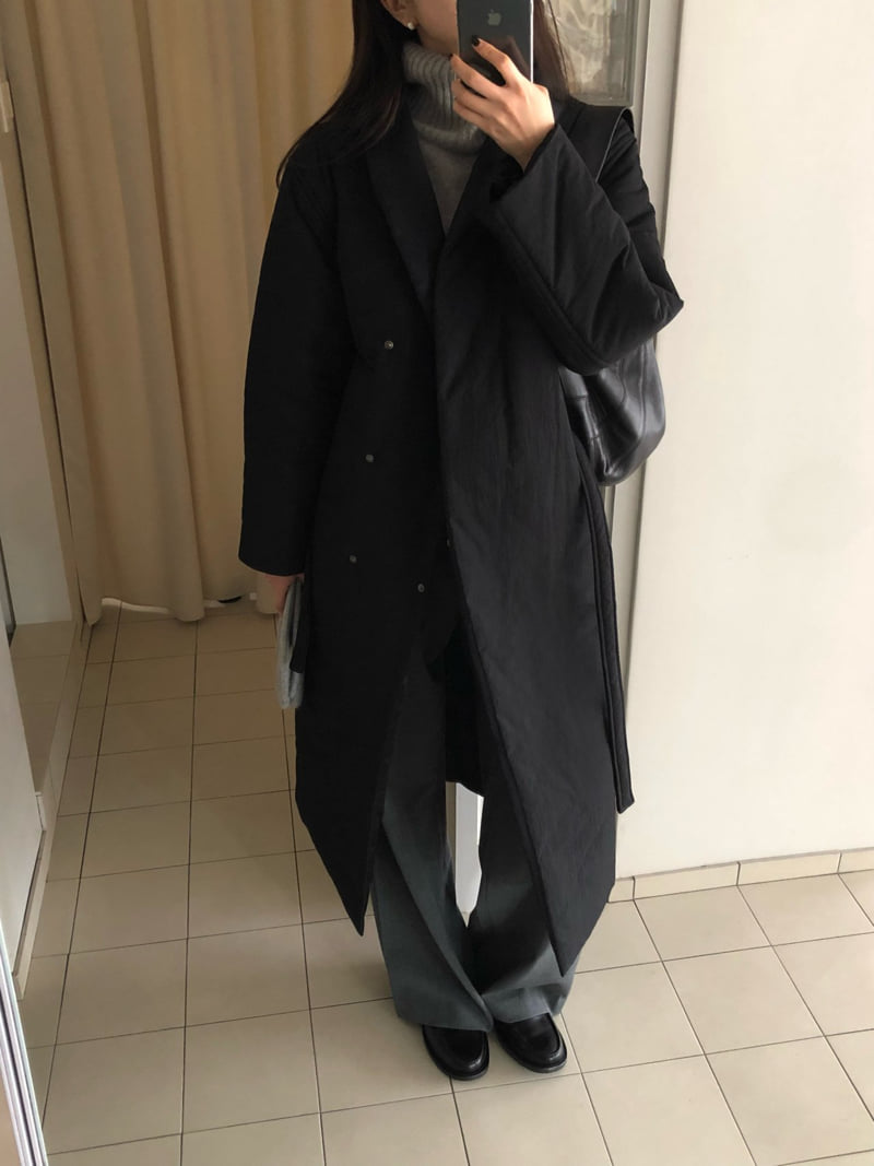 Moani - Korean Women Fashion - #romanticstyle - Padded Robe Coat - 12