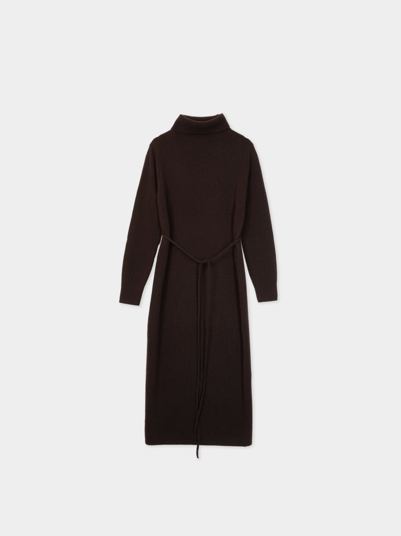 Moani - Korean Women Fashion - #womensfashion - Wool Cashmere Turtleneck Robe One-piece