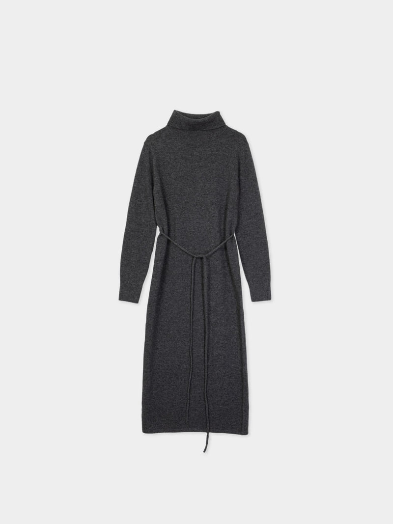 Moani - Korean Women Fashion - #womensfashion - Wool Cashmere Turtleneck Robe One-piece - 3