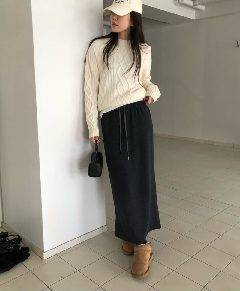 Moani - Korean Women Fashion - #womensfashion - Winter Mink H-Line Skirt - 9