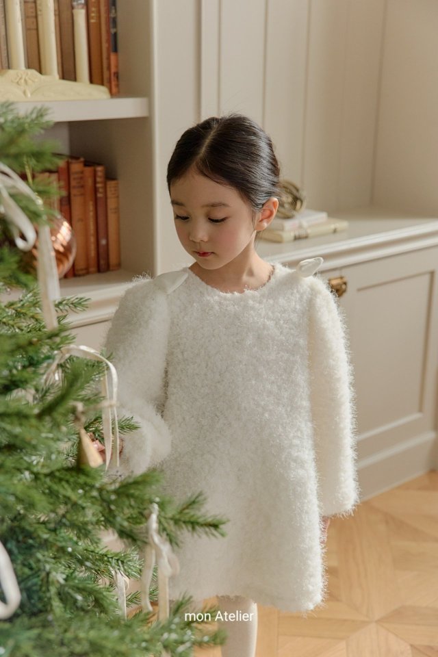 Mon Atelier - Korean Children Fashion - #Kfashion4kids - Holly Ribbon One-piece - 5