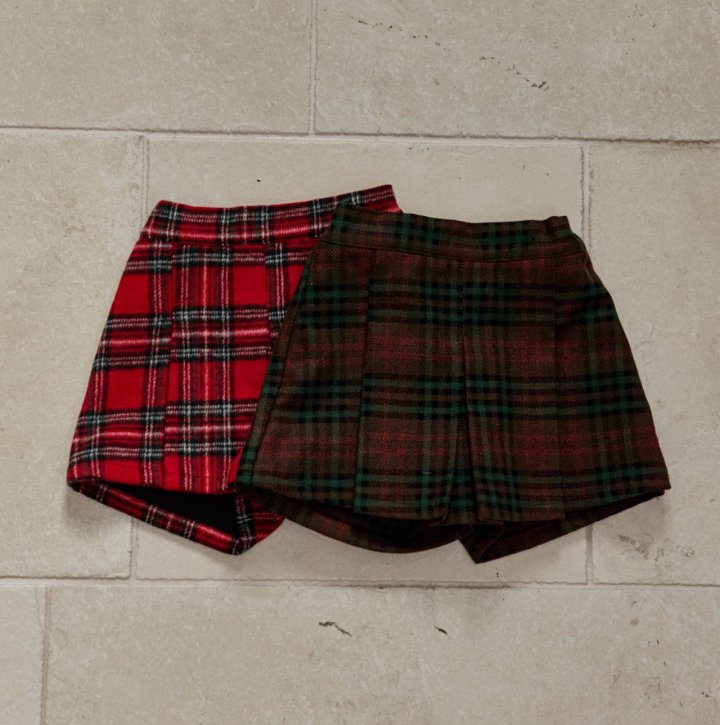 Mon Atelier - Korean Children Fashion - #discoveringself - Merry Check Pants - 9