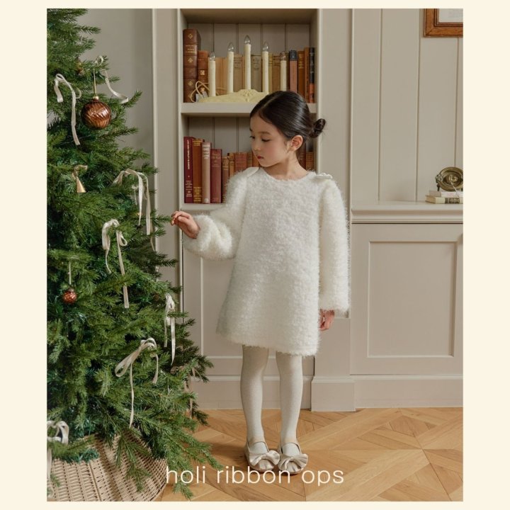 Mon Atelier - Korean Children Fashion - #kidsshorts - Holly Ribbon One-piece - 2