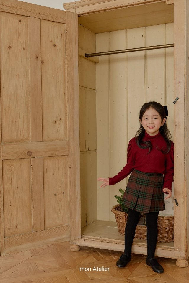 Mon Atelier - Korean Children Fashion - #kidsshorts - Merry Check Pants - 11