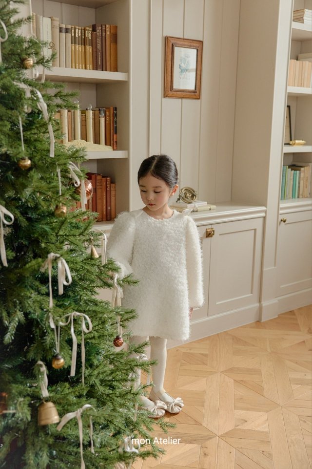 Mon Atelier - Korean Children Fashion - #kidsstore - Holly Ribbon One-piece - 3
