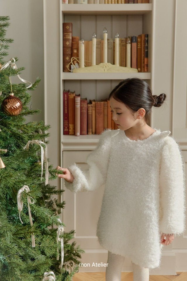 Mon Atelier - Korean Children Fashion - #kidsstore - Holly Ribbon One-piece - 4