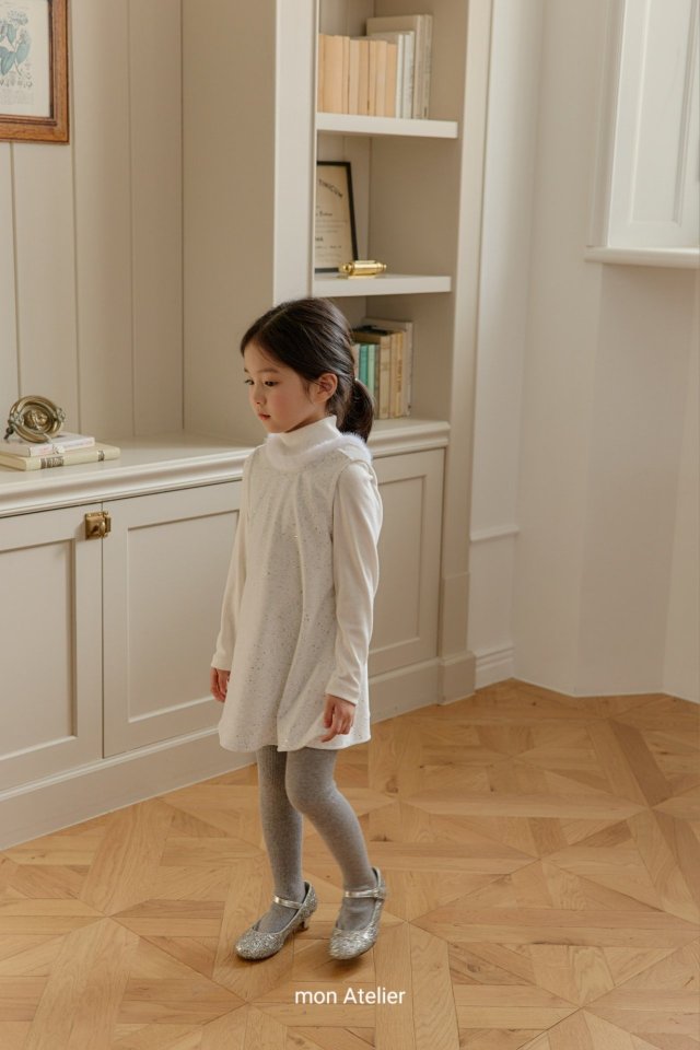 Mon Atelier - Korean Children Fashion - #magicofchildhood - Noel Velvet One-piece (Cream) - 9