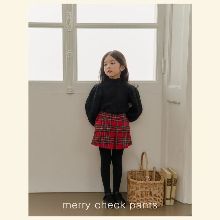 Mon Atelier - Korean Children Fashion - #magicofchildhood - Merry Check Pants - 2