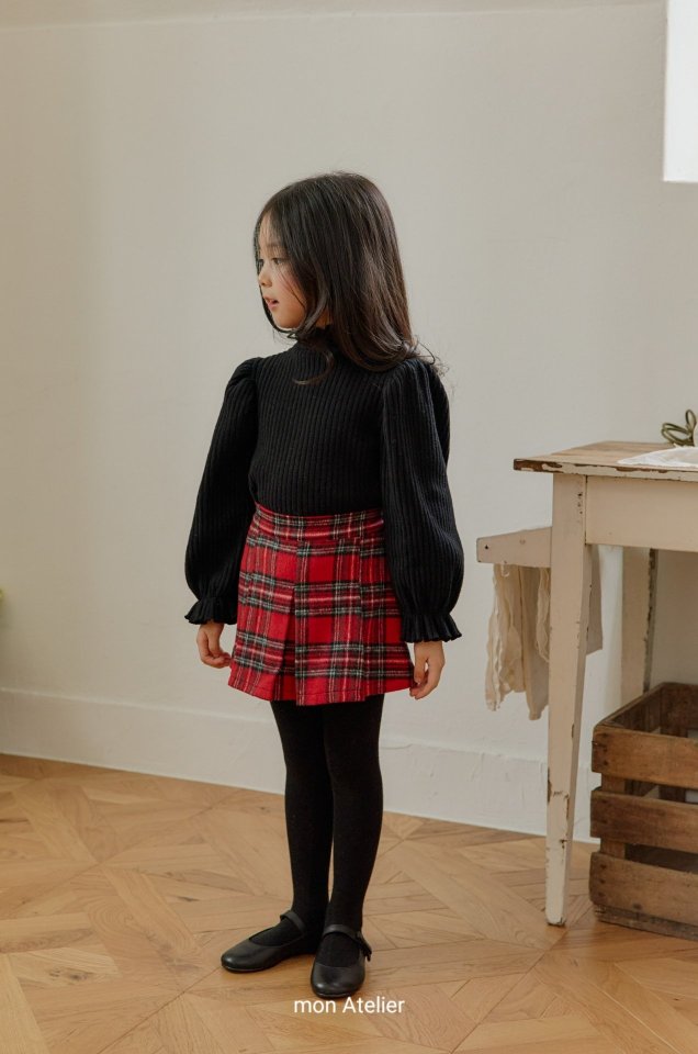 Mon Atelier - Korean Children Fashion - #minifashionista - Merry Check Pants - 4
