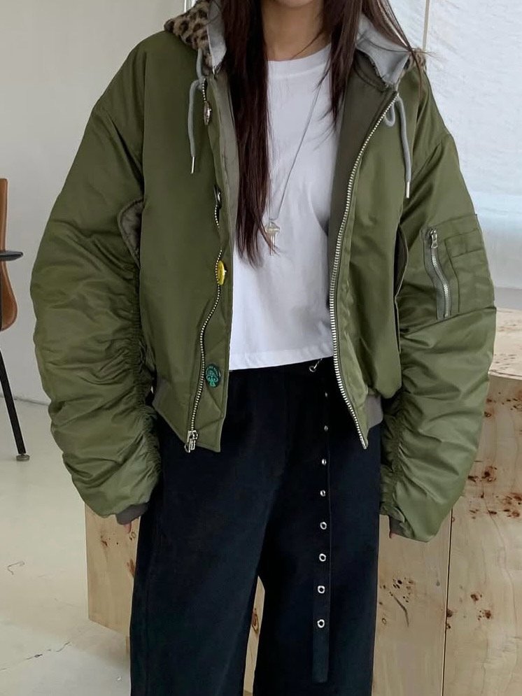 Moran Women - Korean Women Fashion - #momslook - MA-1 Flight Jumper - 11