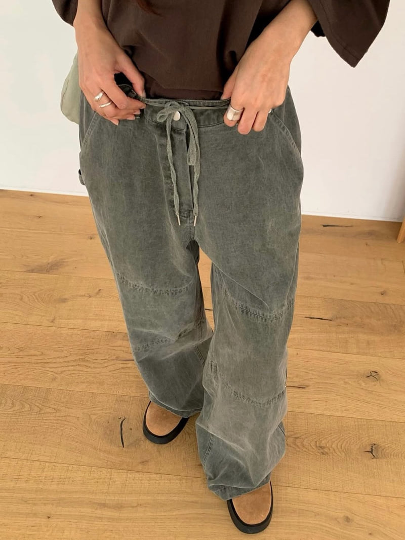 Moran Women - Korean Women Fashion - #shopsmall - Work Dye Pants - 3