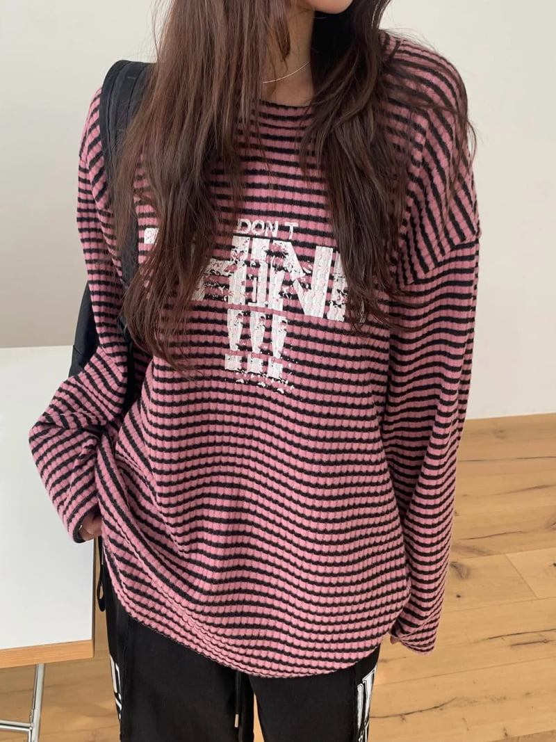 Moran Women - Korean Women Fashion - #thelittlethings - Striped Peach Tee - 9