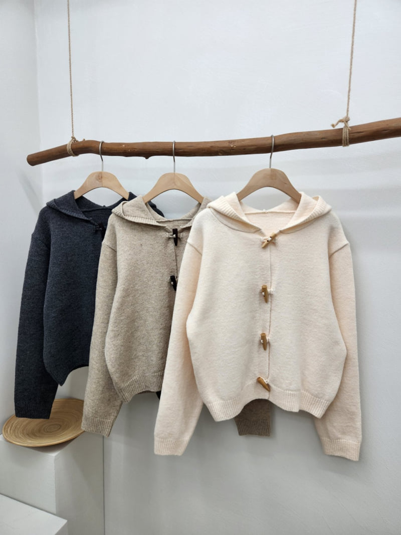 Most - Korean Women Fashion - #momslook - Toggle Hoodie Knit