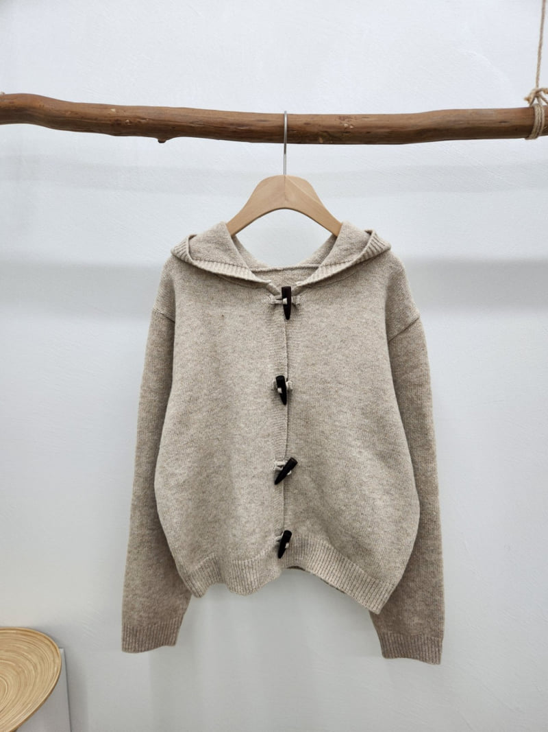 Most - Korean Women Fashion - #momslook - Toggle Hoodie Knit - 3