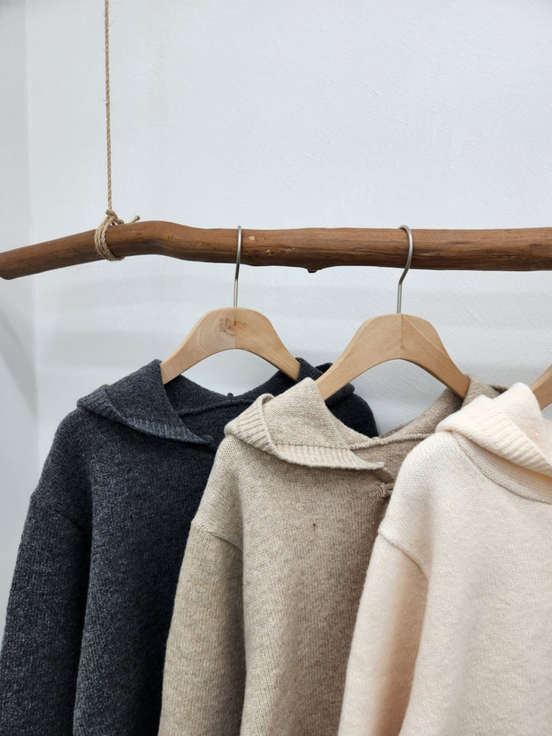 Most - Korean Women Fashion - #momslook - Toggle Hoodie Knit - 5