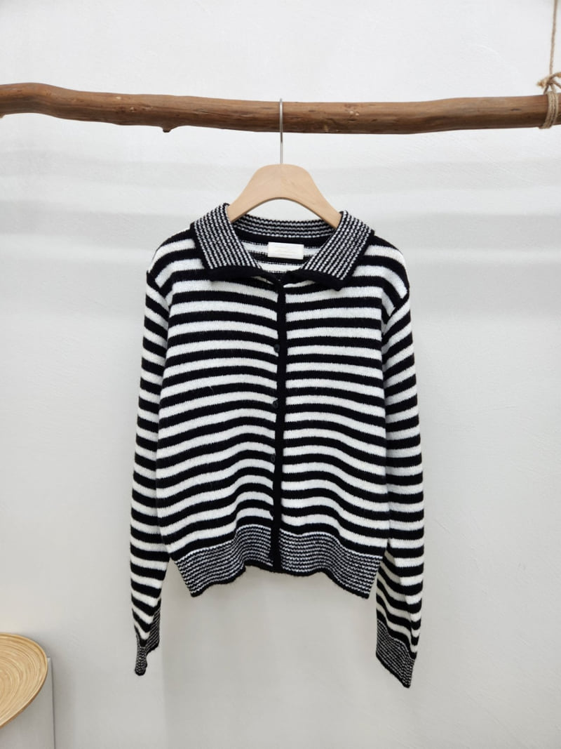 Most - Korean Women Fashion - #momslook - Pop Collar Cardigan - 3