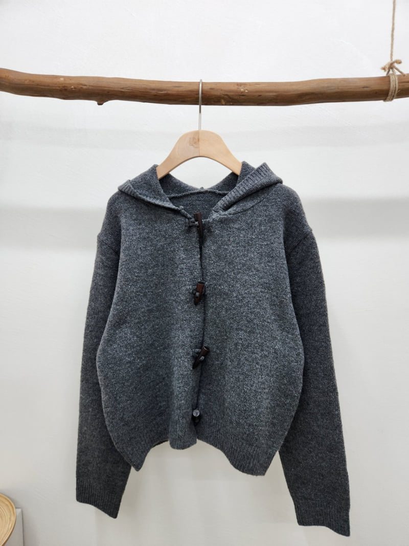 Most - Korean Women Fashion - #womensfashion - Toggle Hoodie Knit - 2