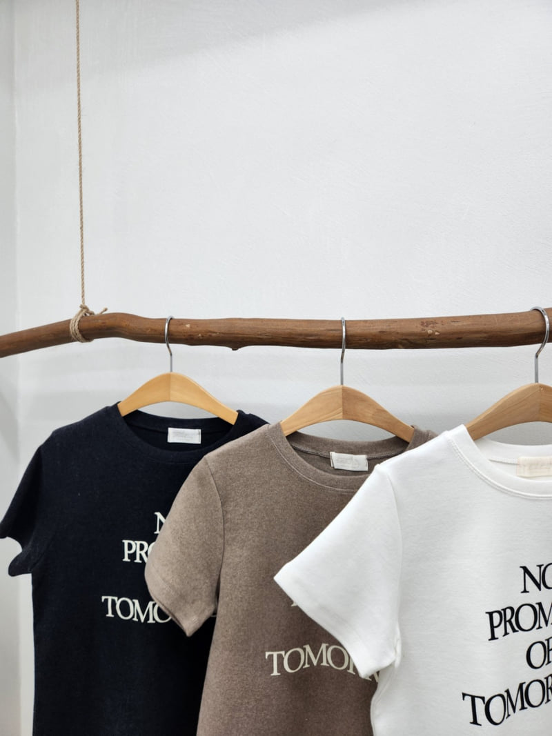 Most - Korean Women Fashion - #womensfashion - Promise Short Sleeve Tee - 5