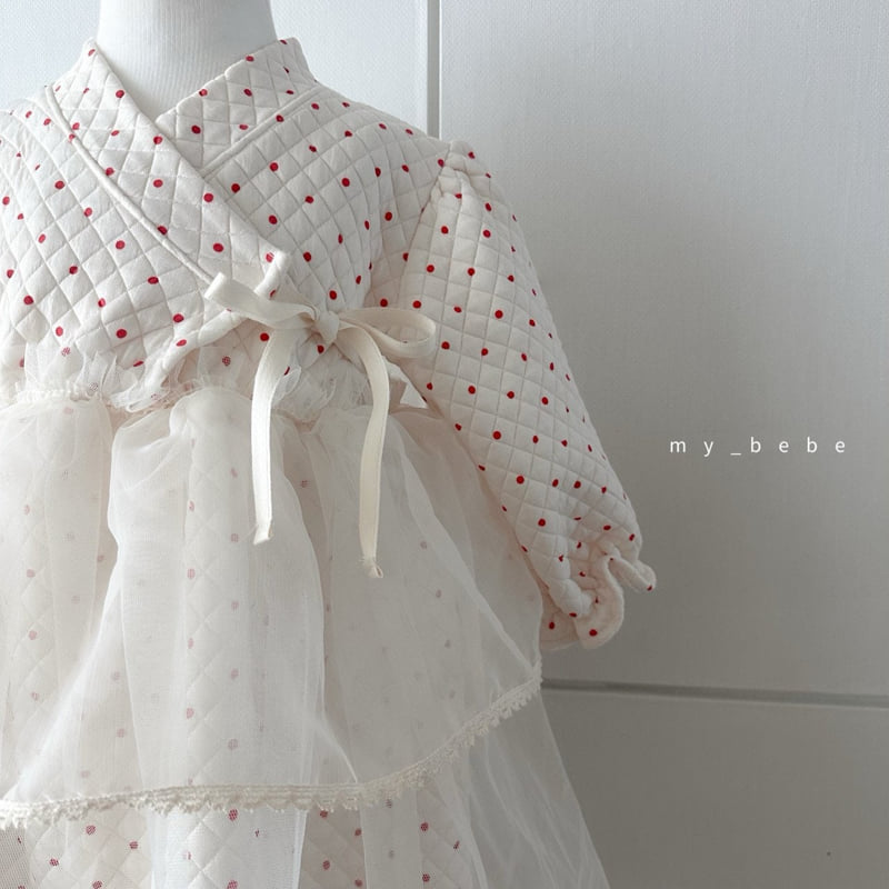 My Bebe - Korean Baby Fashion - #babyboutique - Quilted Hanbok One-piece - 6