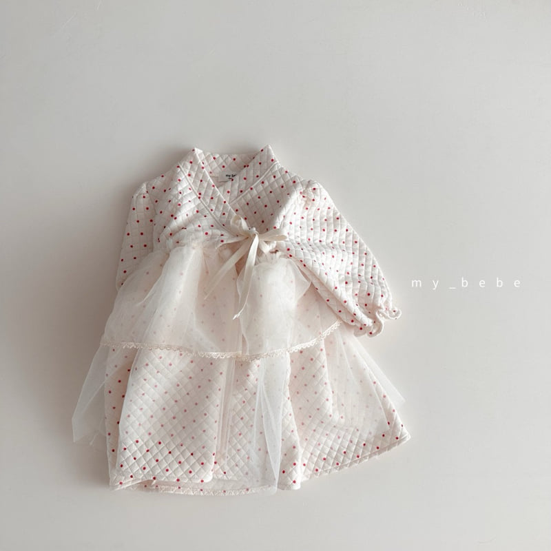 My Bebe - Korean Baby Fashion - #babyboutique - Quilted Hanbok One-piece - 7