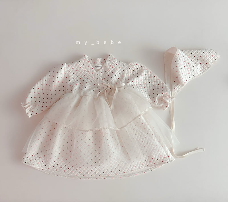 My Bebe - Korean Baby Fashion - #babyboutiqueclothing - Quilted Bonnet - 6