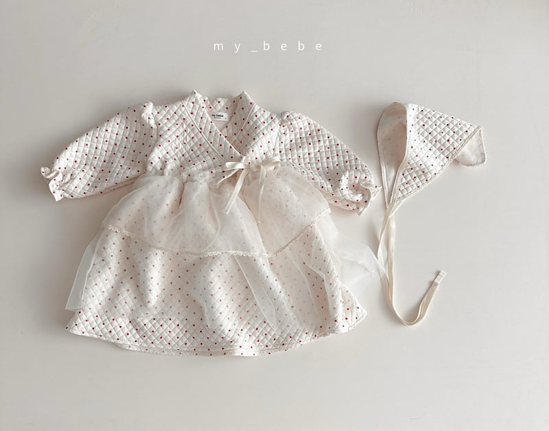 My Bebe - Korean Baby Fashion - #babyclothing - Quilted Bonnet - 7