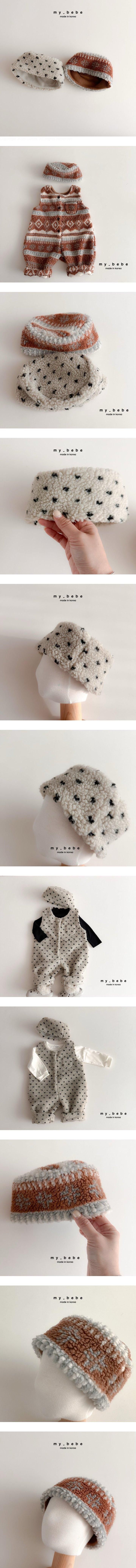 My Bebe - Korean Baby Fashion - #babyoutfit - Fleece Bucket Hat