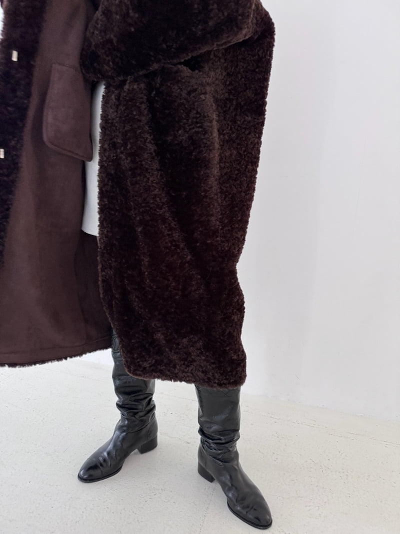 Neroli36 - Korean Women Fashion - #momslook - M Maxi Fleece Coat - 10