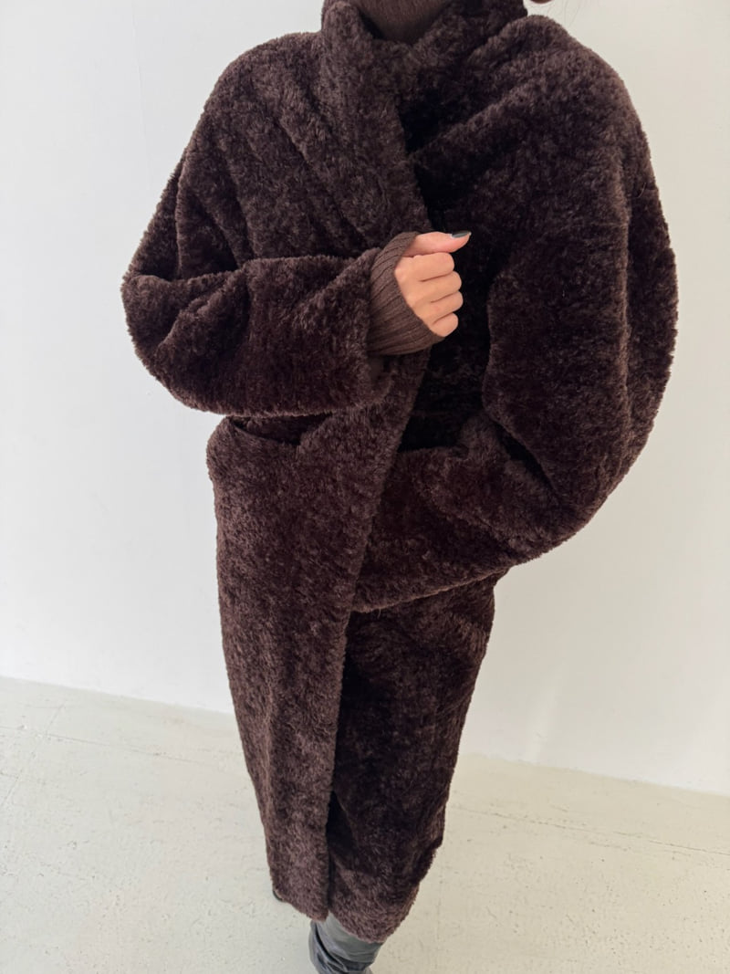 Neroli36 - Korean Women Fashion - #momslook - M Maxi Fleece Coat - 12