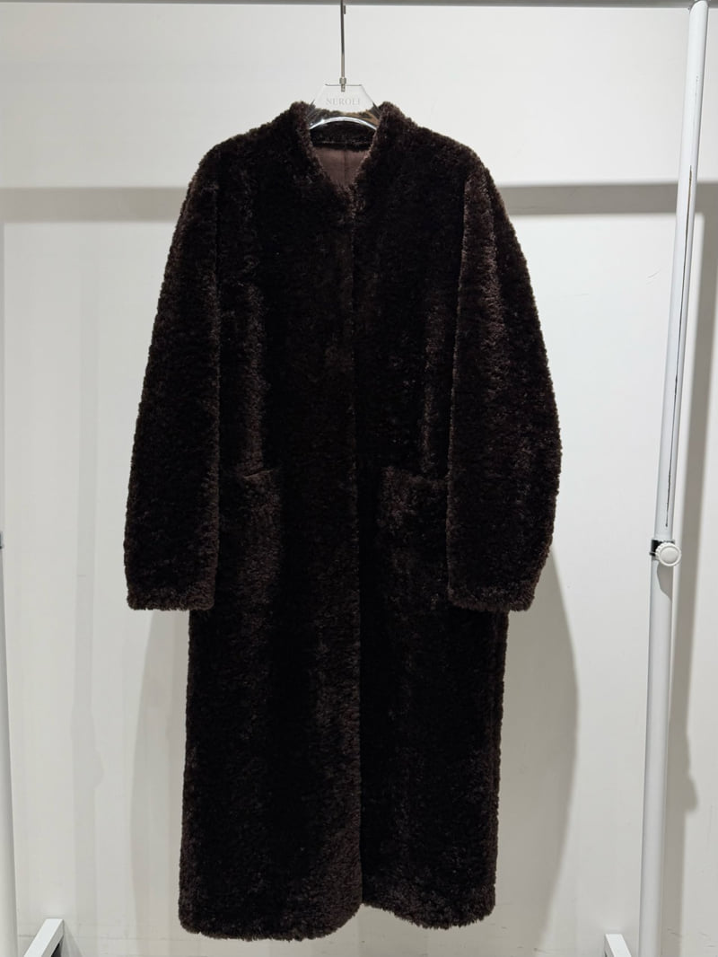 Neroli36 - Korean Women Fashion - #momslook - M Maxi Fleece Coat - 2