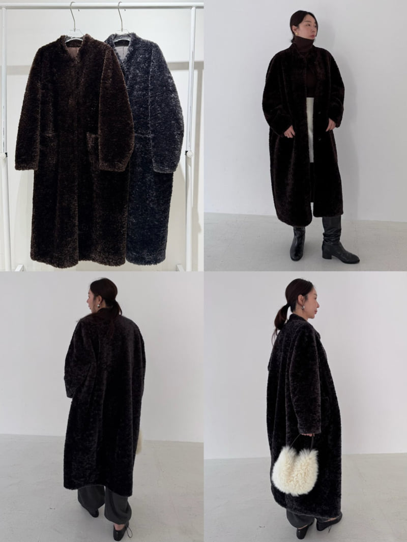 Neroli36 - Korean Women Fashion - #womensfashion - M Maxi Fleece Coat - 4