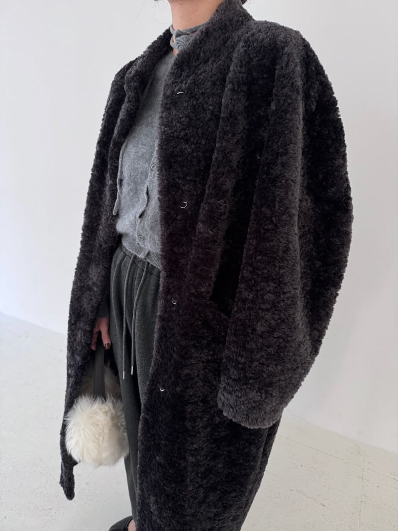 Neroli36 - Korean Women Fashion - #momslook - M Maxi Fleece Coat - 8