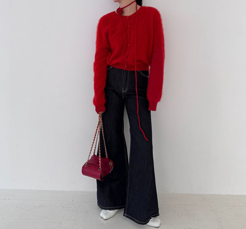 Neroli36 - Korean Women Fashion - #momslook - M Rose Choker Set Knit - 5