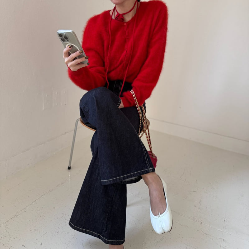Neroli36 - Korean Women Fashion - #momslook - M Rose Choker Set Knit - 7