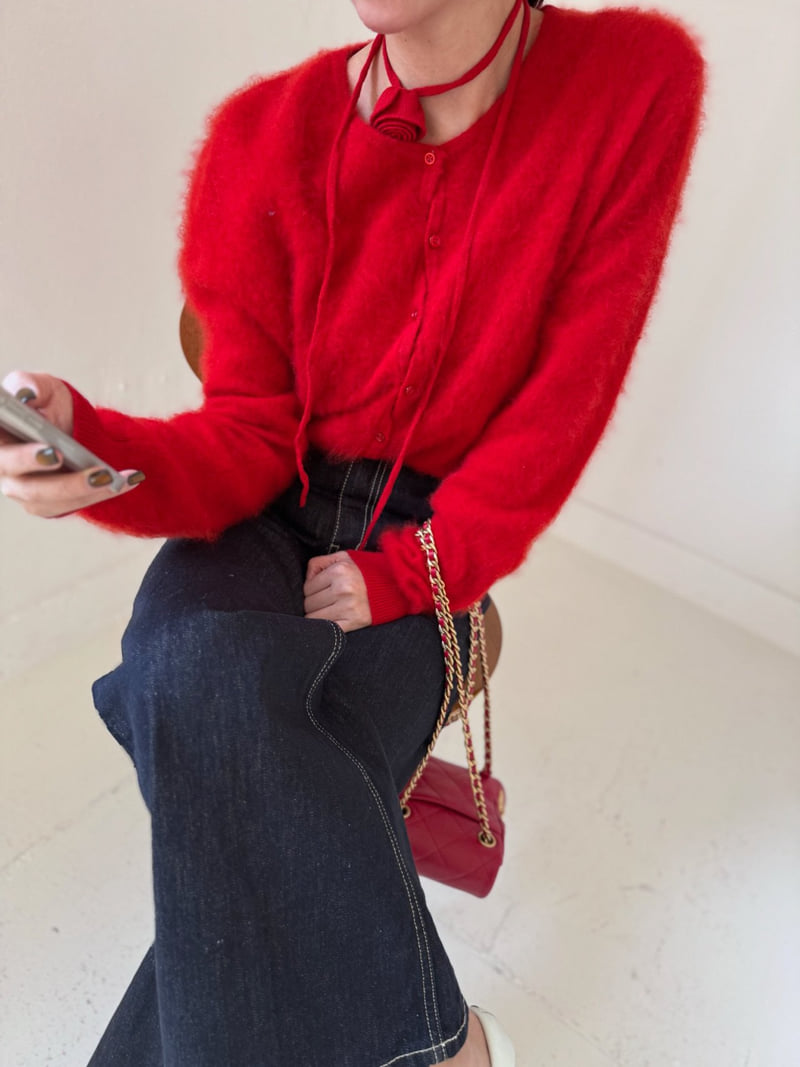 Neroli36 - Korean Women Fashion - #momslook - M Rose Choker Set Knit - 9