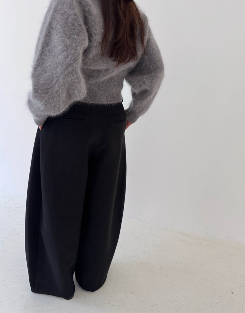 Neroli36 - Korean Women Fashion - #momslook - M Wool Curved Pants - 10