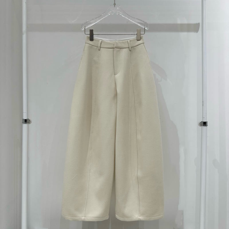 Neroli36 - Korean Women Fashion - #momslook - M Wool Curved Pants - 2